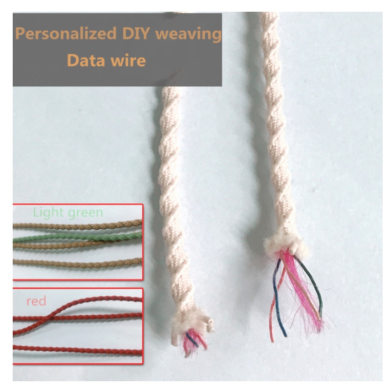 Custom nylon fili di dati intrecciati 2 anime e 4 anime personalizzate di alta purezza di rame fili cavi cavi di ricarica del telefono cellulare di rame